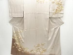 家屋に松模様訪問着